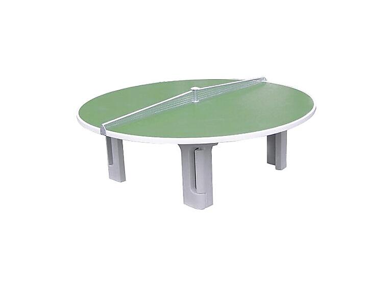 Bordtennisbord  Runt 240cm Utomhus | grönt | nät inkluderat